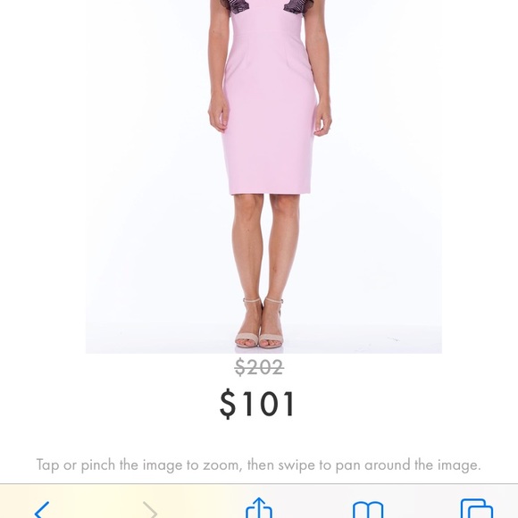 🆕 Mellaris Sofia Dress Pale Pink With Lace - Picture 9 of 16